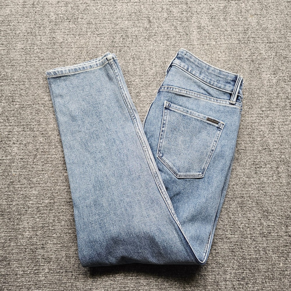 White House Black Market WHBM High Rise Straight Sculpt Jeans Blue 570330088